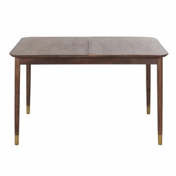 [CN421975] PARISCHIC - Table à manger extensible en bois d'acacia massif et métal coloris laiton 6/8 personnes L141/176
