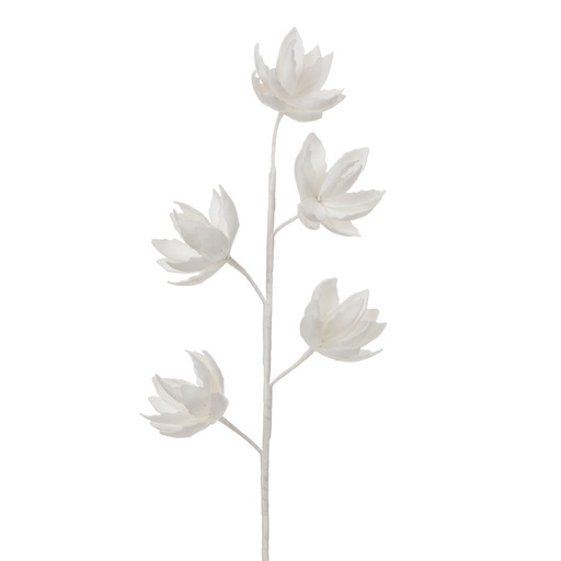 [CAD163666] ARIA - Tige fleur artificielle blanc H96