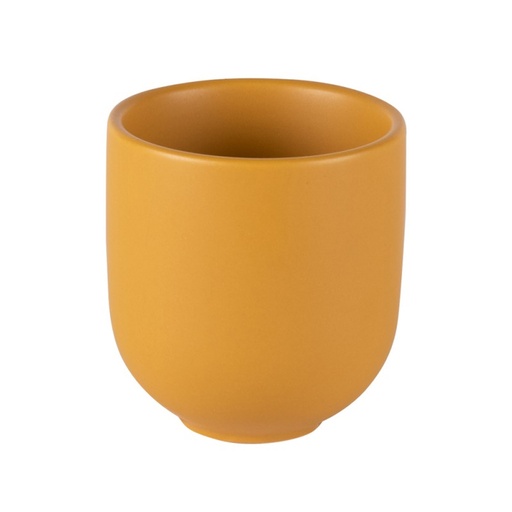 [BAD207189] UNO - Gobelet en grès jaune matt 6,70x6,50 cm