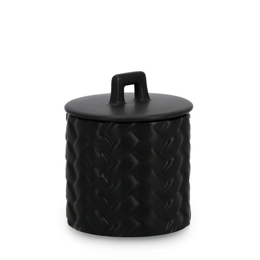 [BIZ0160236] TWINE - Bougie avec couverture en céramique noir Ø9.5cm