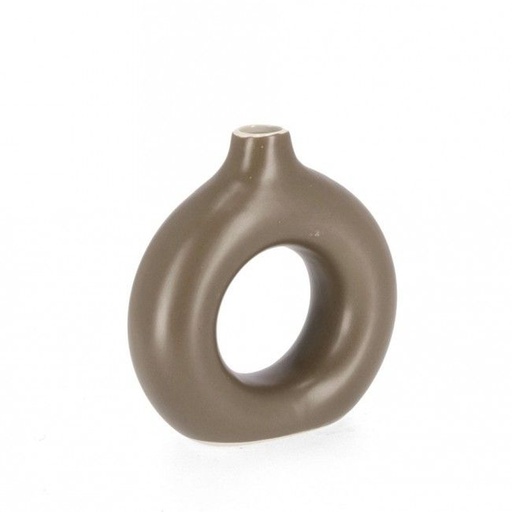 [BIZ0500425] ODINO - Vase en grès marron H19