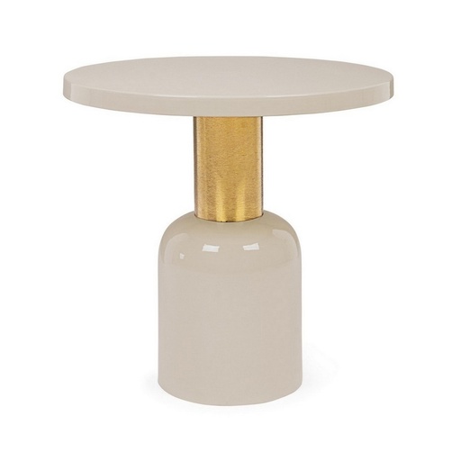 [BIZ0746703] NALIMA - Table d'appoint en acier ivoire Ø50.5cm