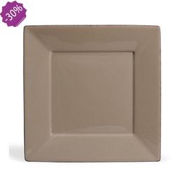 [CN94301197] Assiette plate INSPIRATION taupe