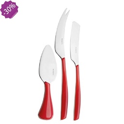 [BUGGL3U021F363] Glamour set 3 pièces fromage rouge
