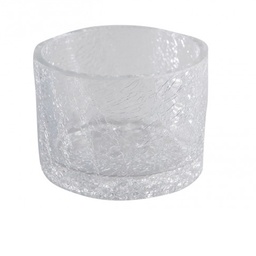 [AUL511801] Coupelle en verre craquelé 10cm