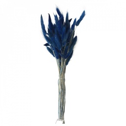 [OPJ012892] LAGURUS - Bouquet de fleurs séchées bleu H60