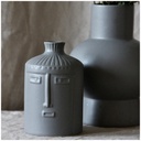 SUMO - Vase décoratif en grès cérame gris, style moderne et élégant, Dakar Sénégal