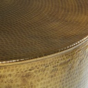 PALOMA - Table basse en aluminium martelé doré