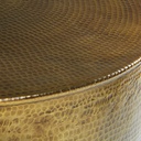 Table basse Paloma, aluminium martelé doré, design élégant - Dakar, Sénégal
