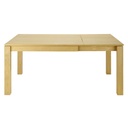 Table carrée extensible en chêne pour 4 à 8 personnes - design épuré - Dakar, Sénégal