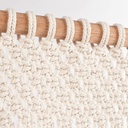 ALAWA - Tête de lit macramé en coton et corde