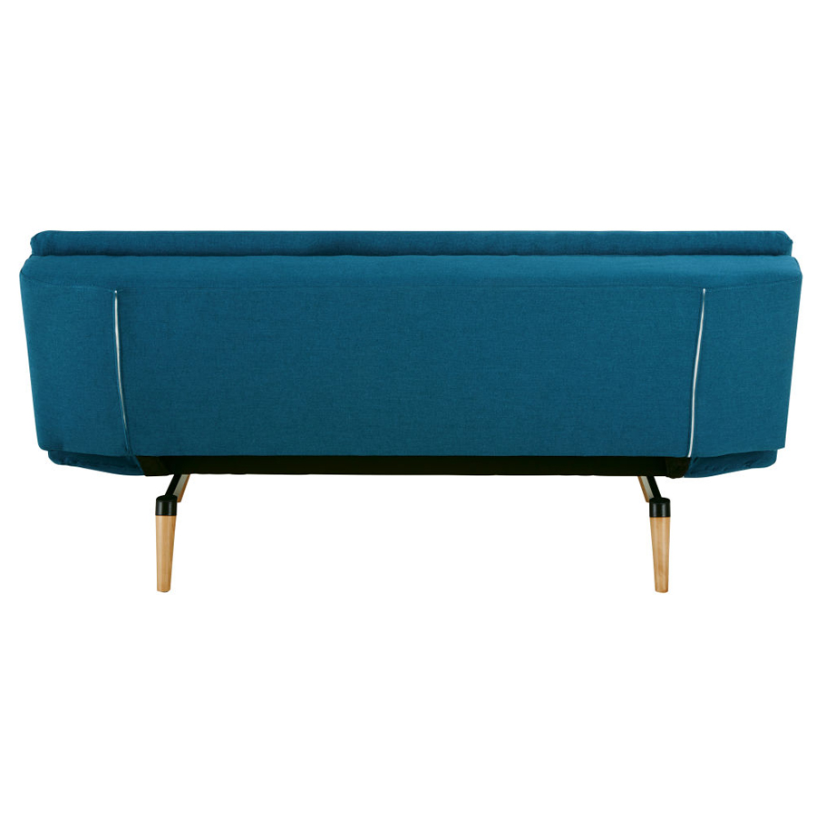 DAKOTA - Banquette convertible 2/3 places bleu pétrole