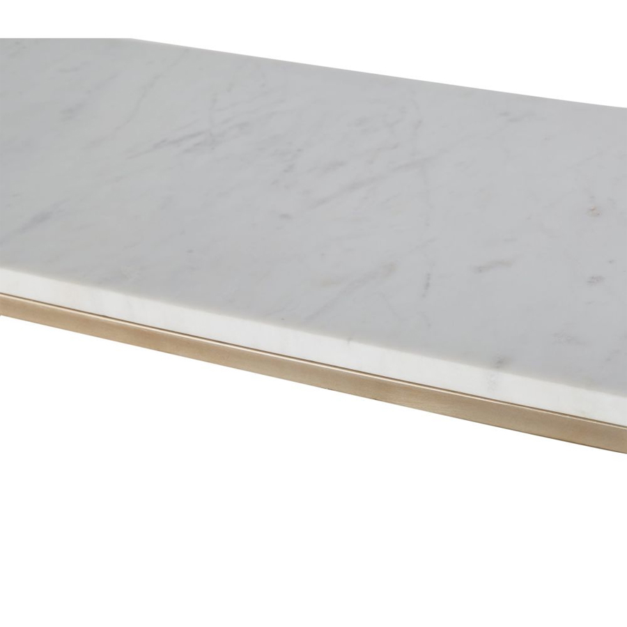 Meuble console Marble avec plateau en marbre noir et structure laiton - Dakar, Sénégal
