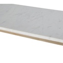Meuble console Marble avec plateau en marbre noir et structure laiton - Dakar, Sénégal