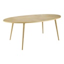 Table à manger Origami , design ovale, capacité 8 personnes, longueur 200 cm, disponible à Dakar, Sénégal
