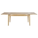 CEZANNE -Table à manger extensible 10 personnes en manguier massif L160/240