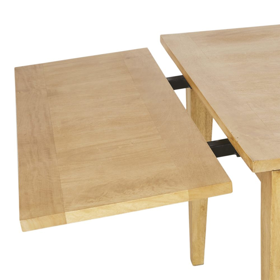 CEZANNE -Table à manger extensible 10 personnes en manguier massif L160/240