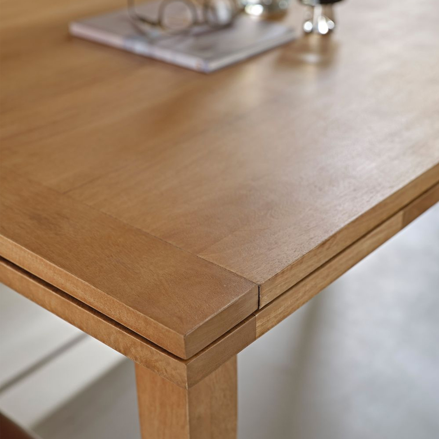 CEZANNE -Table à manger extensible 10 personnes en manguier massif L160/240