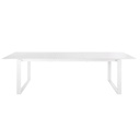 GUAM - Table de jardin extensible en aluminium blanc 8/10 personnes