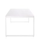 GUAM - Table de jardin extensible en aluminium blanc 8/10 personnes