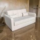 Canapé-lit Eva en tissu beige Convertible avec Coffre pour Petits Espaces – Idéal pour Intérieur Moderne.Dakar, Sénégal