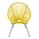 COPACABANA - Fauteuil de jardin rond jaune
