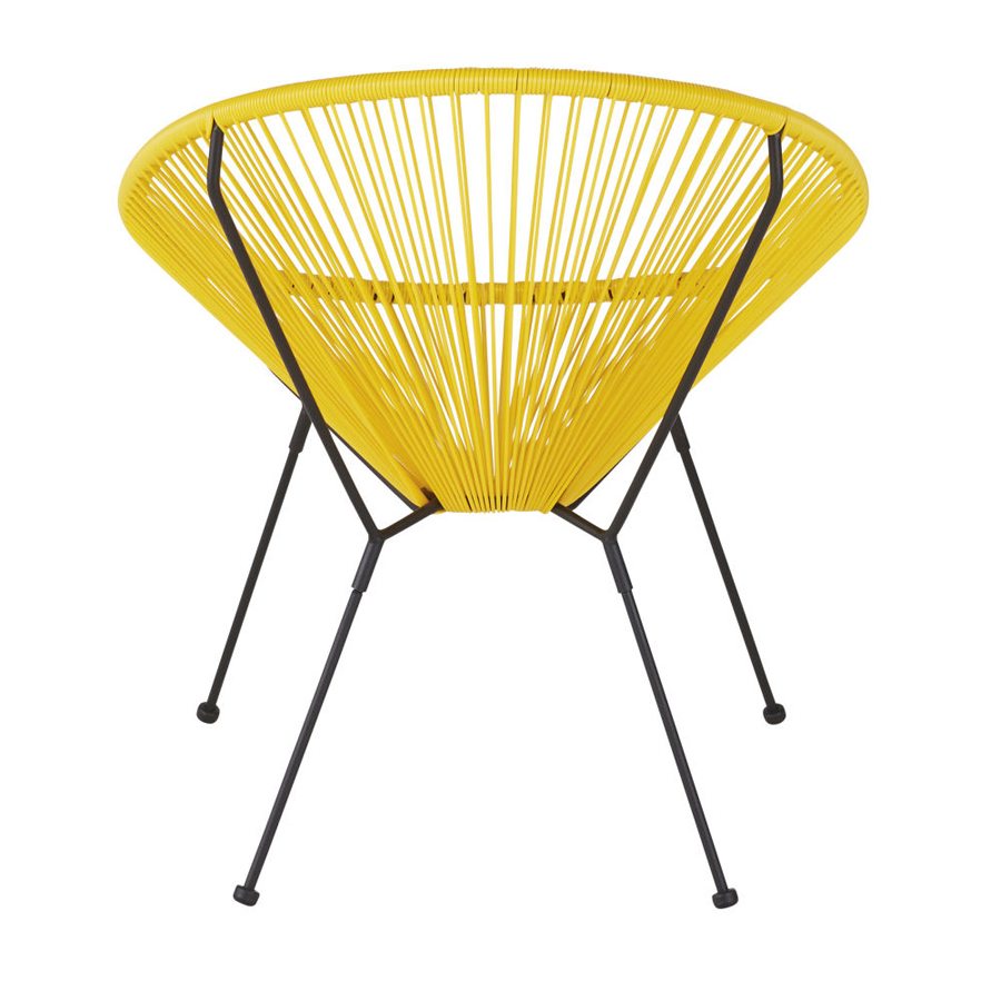 COPACABANA - Fauteuil de jardin rond jaune