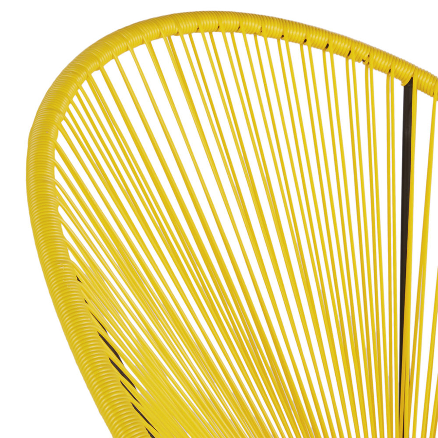 COPACABANA - Fauteuil de jardin rond jaune