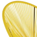 COPACABANA - Fauteuil de jardin rond jaune