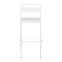 BELLEVILLE BUSINESS - Chaise de bar professionnelle en métal blanc