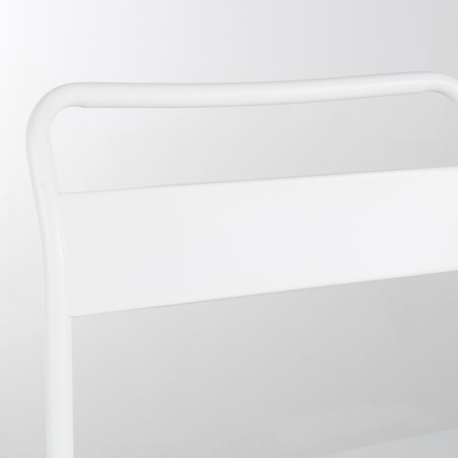 BELLEVILLE BUSINESS - Chaise de bar professionnelle en métal blanc