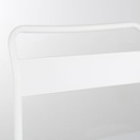 BELLEVILLE BUSINESS - Chaise de bar professionnelle en métal blanc