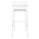 BELLEVILLE BUSINESS - Chaise de bar professionnelle en métal blanc