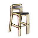 BELLEVILLE BUSINESS - Chaise de bar professionnelle en métal blanc