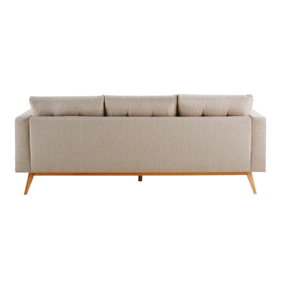 BROOKE - Canapé d'angle 3/4 places beige