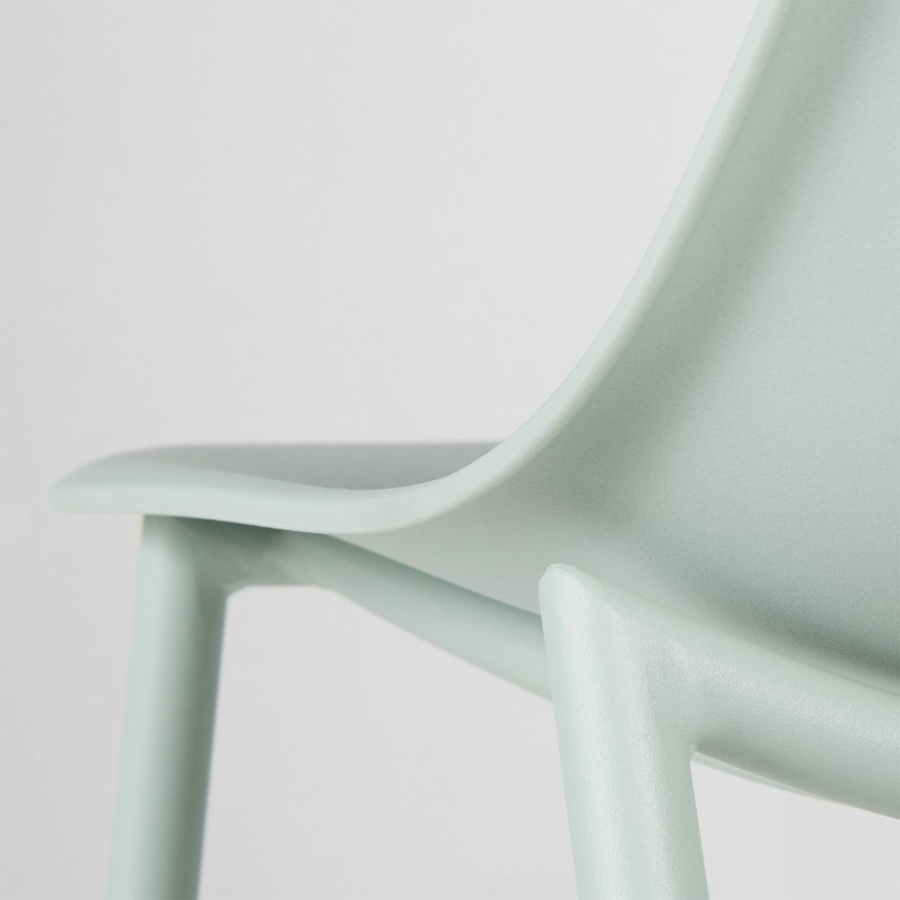 CLYDE - Chaise enfant style scandinave vert pastel