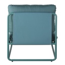 CARILO - Chauffeuse pour canapé de jardin modulable bleu vert