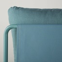 CARILO - Chauffeuse pour canapé de jardin modulable bleu vert