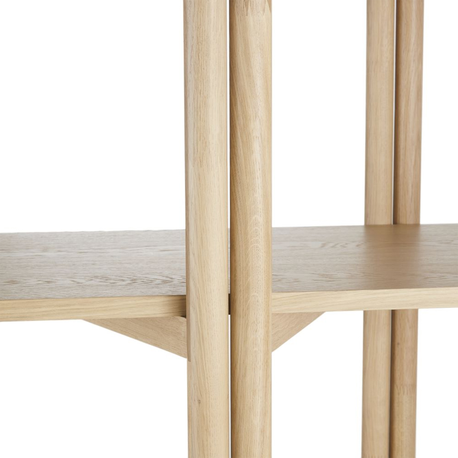 Mobilier design - Étagère LOURKA robuste avec finition bois naturel pour salon ou bureau au Sénégal
