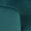 SACHA BUSINESS - Fauteuil à diner professionnel en velours Vert botanique