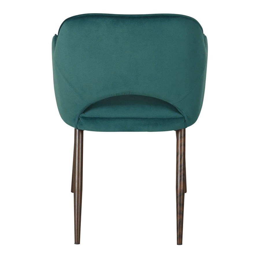 SACHA BUSINESS - Fauteuil à diner professionnel en velours Vert botanique