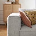BOISROSE - Coussin en lin lavé vieux rose 45x45