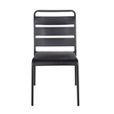 Chaise Belleville en métal noir, Dakar Sénégal