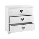 Commode élégante Valentine 3 tiroirs blancs, design intemporel - Dakar, Sénégal