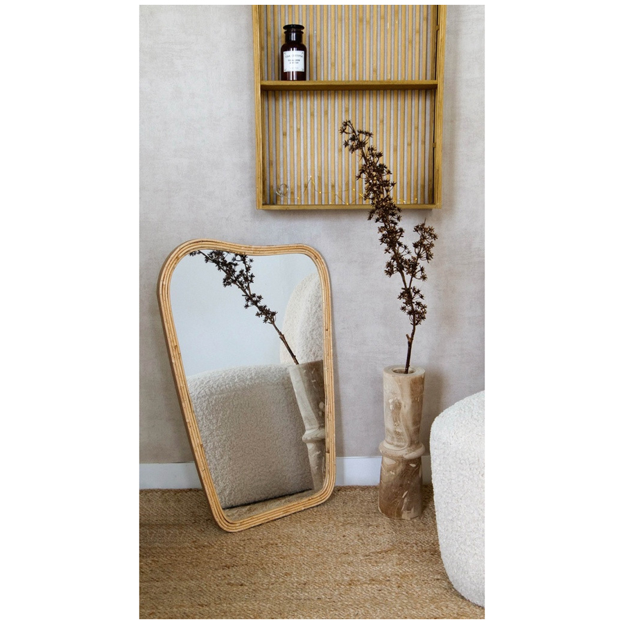 ORGANIC - Miroir rectangle gm naturel 50x75cm