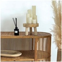 PILIERS FONDUE - Bougies LED cire naturelle Ø5,5cm (à piles)