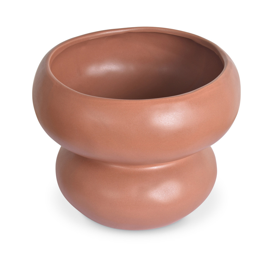 Coupe Organic en céramique terracotta au design sculptural et moderne, parfaite pour une décoration élégante - Dakar, Sénégal