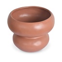 Coupe Organic en céramique terracotta au design sculptural et moderne, parfaite pour une décoration élégante - Dakar, Sénégal