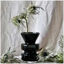 Vase ENTON, couleur noire, design sobre et contemporain en verre, Dakar Sénégal