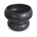 Coupe Organic en céramique noire avec un design sculptural et moderne, idéale pour une décoration intérieure élégante - Dakar, Sénégal